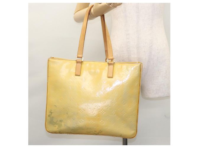 LOUIS VUITTON Monogram Vernis Columbus Tote Bag Grau M91028 LV Auth BA812 - Ansicht 23
