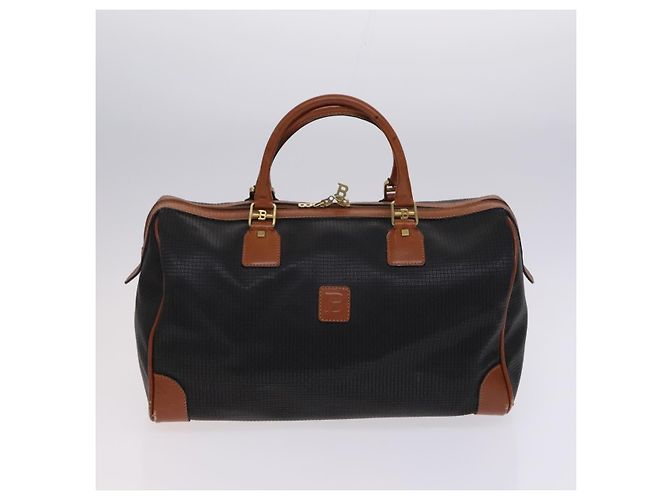 Borsa Boston a spalla in pelle BALLY INTRECCIATO 3 pezzi nero bianco Auth bs23216 - vista 2