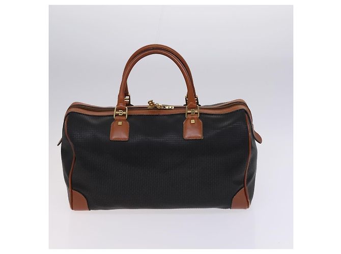 Borsa Boston a spalla in pelle BALLY INTRECCIATO 3 pezzi nero bianco Auth bs23216 - vista 3