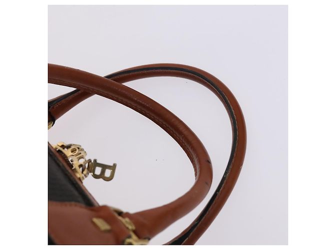 Borsa Boston a spalla in pelle BALLY INTRECCIATO 3 pezzi nero bianco Auth bs23216 - vista 6