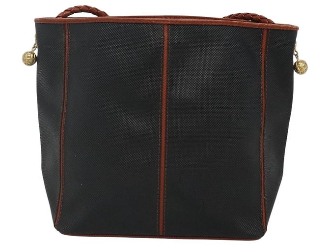 Autre Marque BOTTEGA VENETA Borsa a Spalla in Pelle PVC Nera Marrone Oro Auth bs23702 Nero D'oro - vista 2