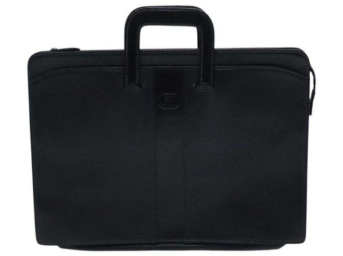 Autre Marque Borsa a mano in pelle nera Burberrys Auth bs23427 Nero - vista 13
