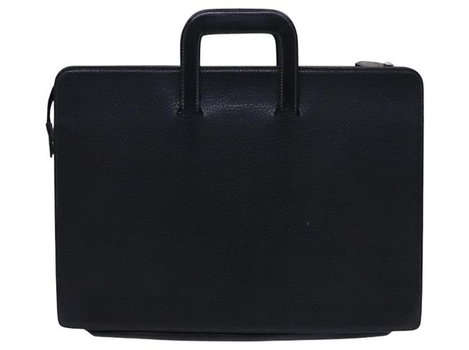 Autre Marque Borsa a mano in pelle nera Burberrys Auth bs23427 Nero - vista 2