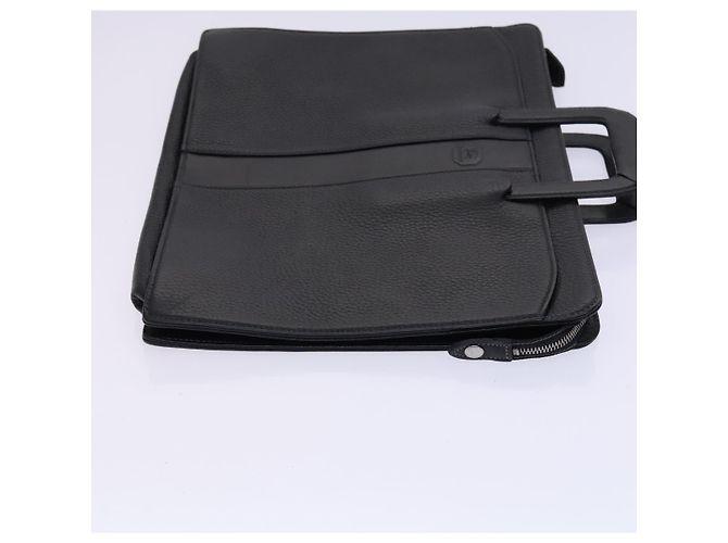 Autre Marque Borsa a mano in pelle nera Burberrys Auth bs23427 Nero - vista 3