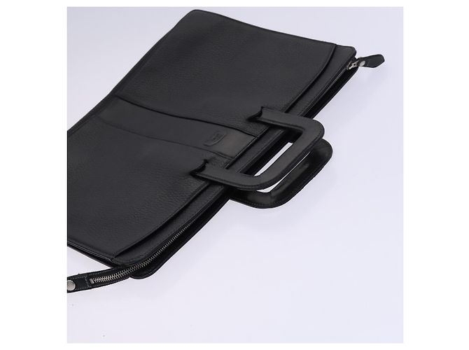 Autre Marque Borsa a mano in pelle nera Burberrys Auth bs23427 Nero - vista 6
