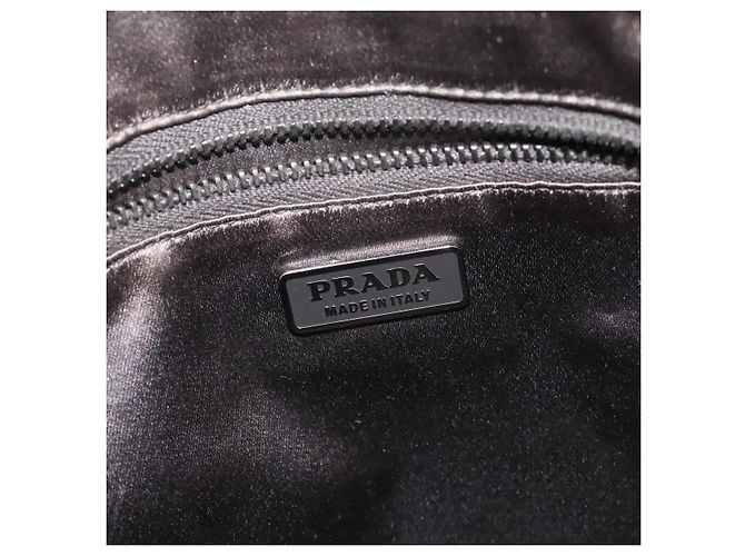 PRADA Borsa a mano in nylon khaki Auth ki5477 Cachi - vista 10