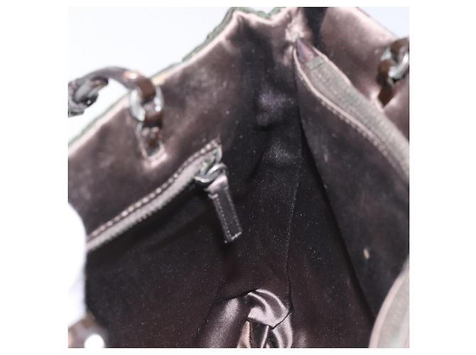 PRADA Borsa a mano in nylon khaki Auth ki5477 Cachi - vista 18