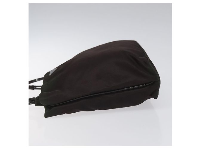 PRADA Borsa a mano in nylon khaki Auth ki5477 Cachi - vista 4