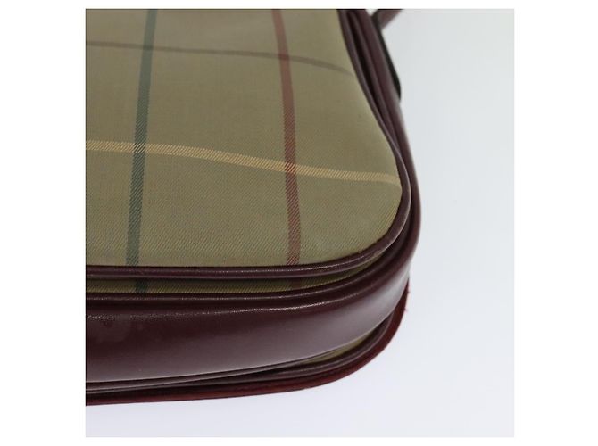 Autre Marque Borsa a Spalla Burberrys Nova Check in Tela Beige Oro Auth th5781 D'oro - vista 16