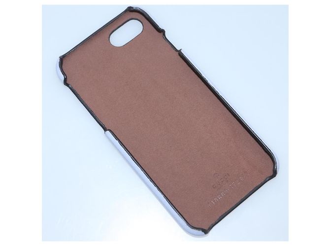 Custodia per iPhone 8 GUCCI Cat in pelle PVC viola 548889 Auth am7392 Porpora - vista 10