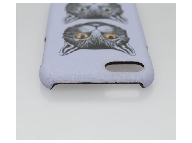 Custodia per iPhone 8 GUCCI Cat in pelle PVC viola 548889 Auth am7392 Porpora - vista 5