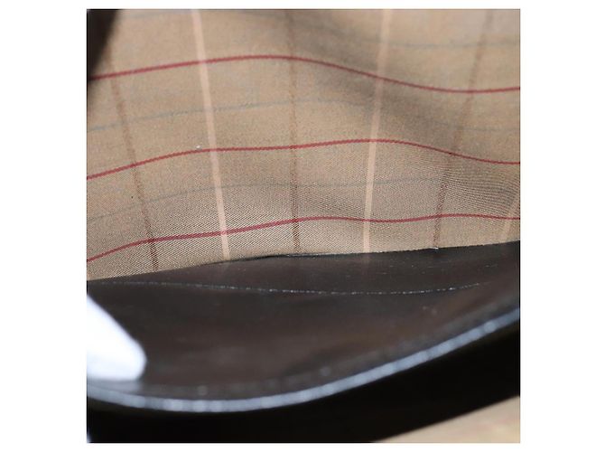 Autre Marque Borsa da lavoro Burberrys in pelle nera e oro Auth ti2582 Nero D'oro - vista 12