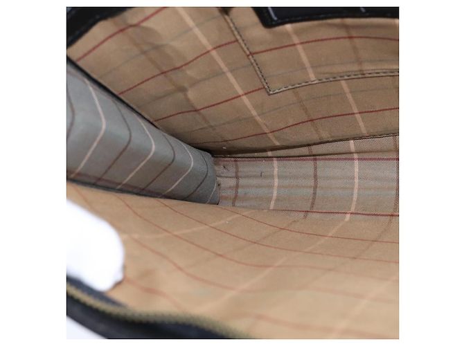 Autre Marque Borsa da lavoro Burberrys in pelle nera e oro Auth ti2582 Nero D'oro - vista 20