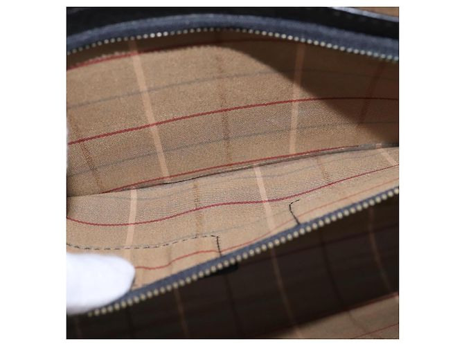Autre Marque Borsa da lavoro Burberrys in pelle nera e oro Auth ti2582 Nero D'oro - vista 21