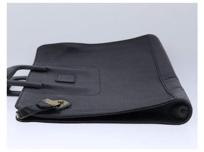 Autre Marque Borsa da lavoro Burberrys in pelle nera e oro Auth ti2582 Nero D'oro - vista 3