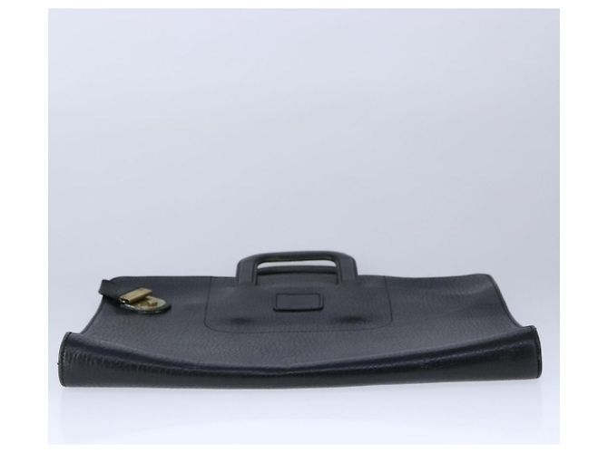 Autre Marque Borsa da lavoro Burberrys in pelle nera e oro Auth ti2582 Nero D'oro - vista 5