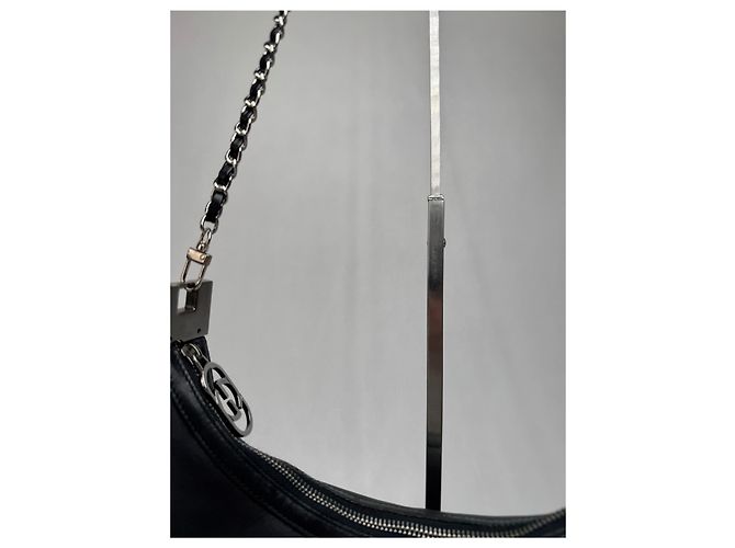 Vintage Gucci Leder Tasche Schwarz - Ansicht 11