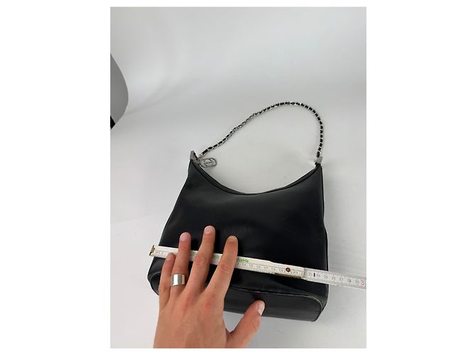 Vintage Gucci Leder Tasche Schwarz - Ansicht 5