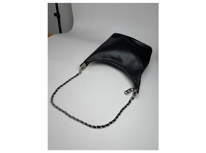 Vintage Gucci Leder Tasche Schwarz - Ansicht 7