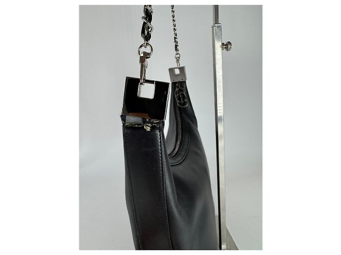 Vintage Gucci Leder Tasche Schwarz - Ansicht 9