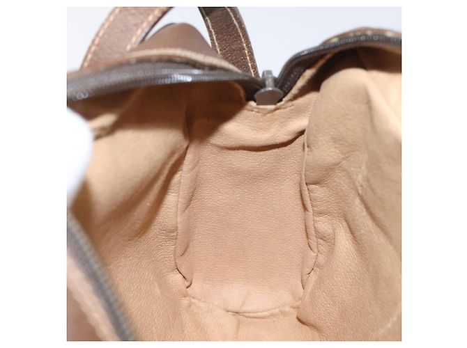 GUCCI GG Supreme Web Borsa Sherry Linea PVC Beige Oro Rosso 56 02 087 Auth EC527 D'oro - vista 20
