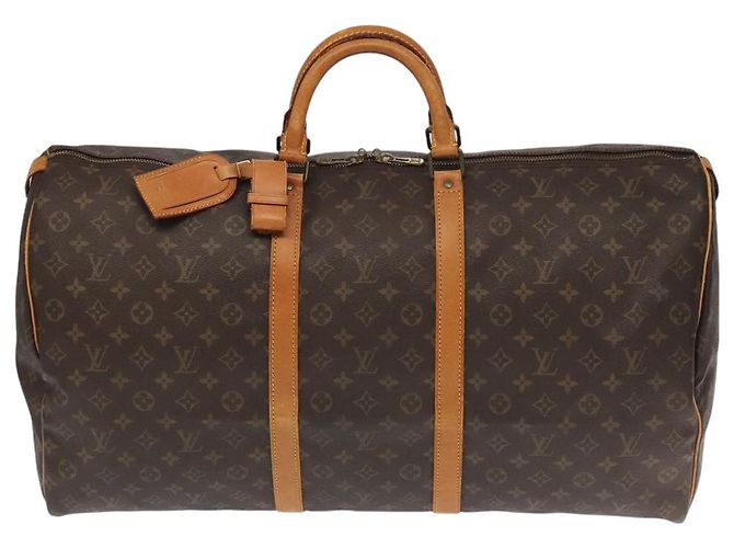 LOUIS VUITTON Monogram Keepall 60 Borsa Boston M41422 LV Auth 104892 Monogramma - vista 13