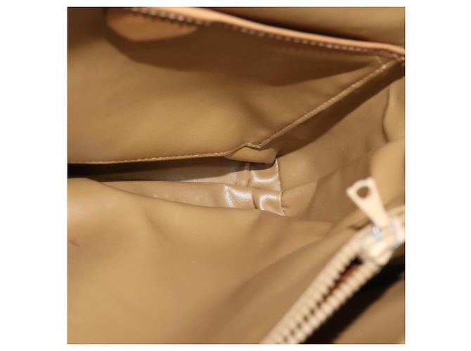 Céline Borsa a spalla in tela Macadam CELINE PVC marrone oro Auth BA513 D'oro - vista 20