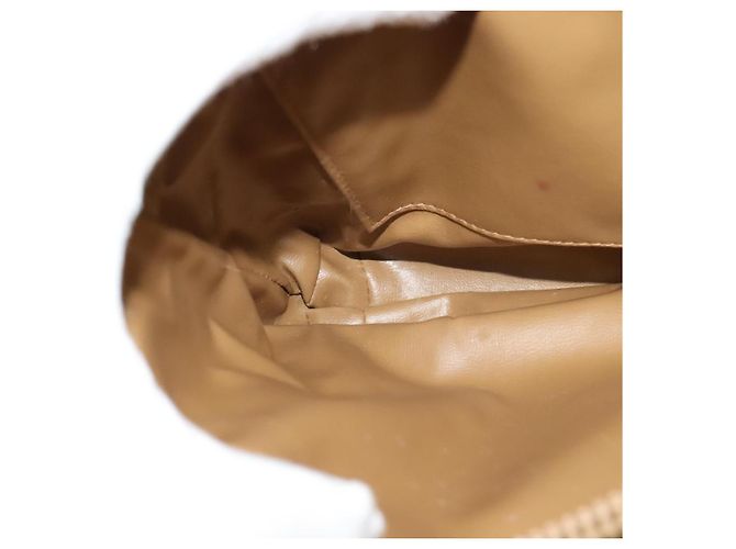 Céline Borsa a spalla in tela Macadam CELINE PVC marrone oro Auth BA513 D'oro - vista 21