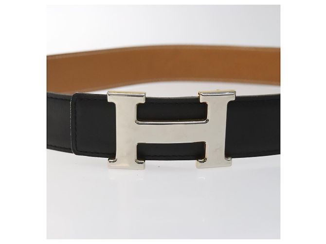 Hermès HERMES Twotone Constance H Gürtel Leder 31,1" Schwarz Auth ki5531 - Ansicht 6