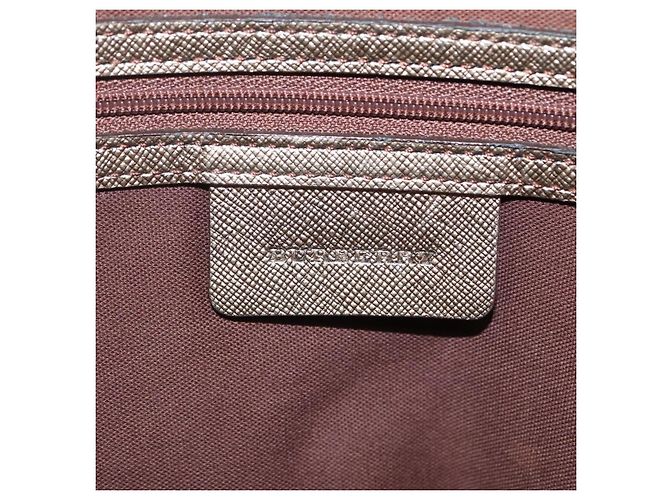 Burberry Nova Check Tote Bag aus Canvas Beige Gold Auth EC868 Golden - Ansicht 10
