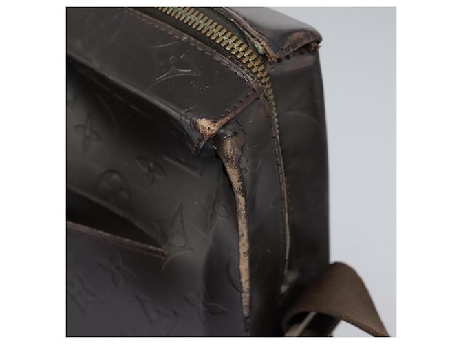 LOUIS VUITTON Bolsa de Hombro de Encaje Monogram Steve Marrón M46530 LV Auth hk2271 Castaño - vista 10