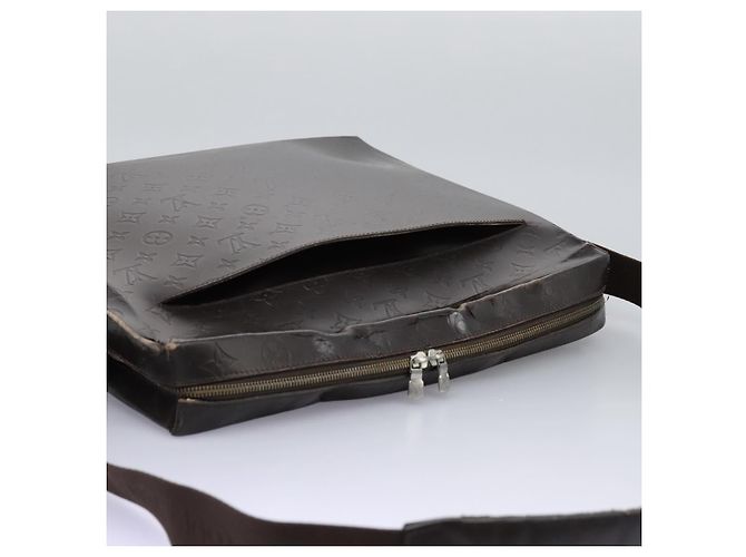 LOUIS VUITTON Bolsa de Hombro de Encaje Monogram Steve Marrón M46530 LV Auth hk2271 Castaño - vista 6