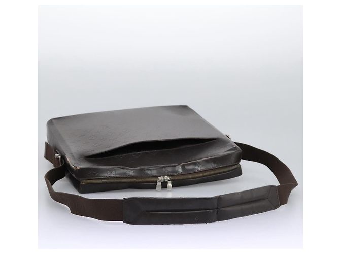 LOUIS VUITTON Bolsa de Hombro de Encaje Monogram Steve Marrón M46530 LV Auth hk2271 Castaño - vista 7