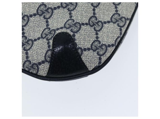 GUCCI GG Supreme Sherry Line Borsa a Spalla PVC Blu Navy Rosso 904 02 026 Auth yk12549 - vista 10