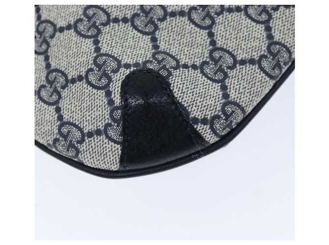 GUCCI GG Supreme Sherry Line Borsa a Spalla PVC Blu Navy Rosso 904 02 026 Auth yk12549 - vista 11