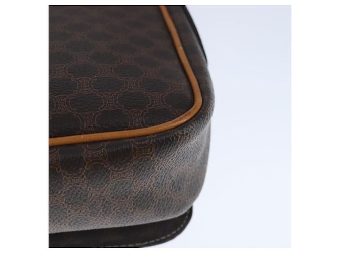 Céline Borsa a spalla in tela Macadam CELINE in pelle PVC marrone oro Auth 102371 D'oro - vista 13
