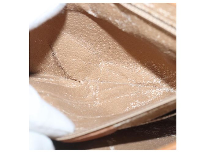 Céline Borsa a spalla in tela Macadam CELINE in pelle PVC marrone oro Auth 102371 D'oro - vista 20