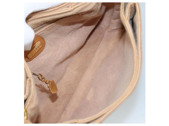 Gucci Borsa a spalla Micro GG Supreme in PVC Beige Oro Auth ep7034 D'oro - vista 11