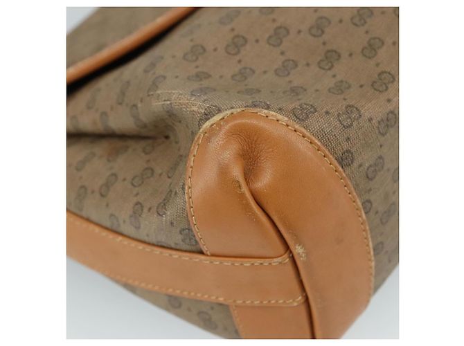 Gucci Borsa a spalla Micro GG Supreme in PVC Beige Oro Auth ep7034 D'oro - vista 14