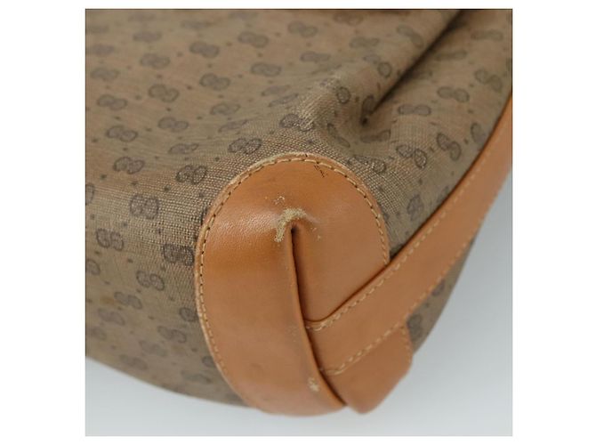 Gucci Borsa a spalla Micro GG Supreme in PVC Beige Oro Auth ep7034 D'oro - vista 15