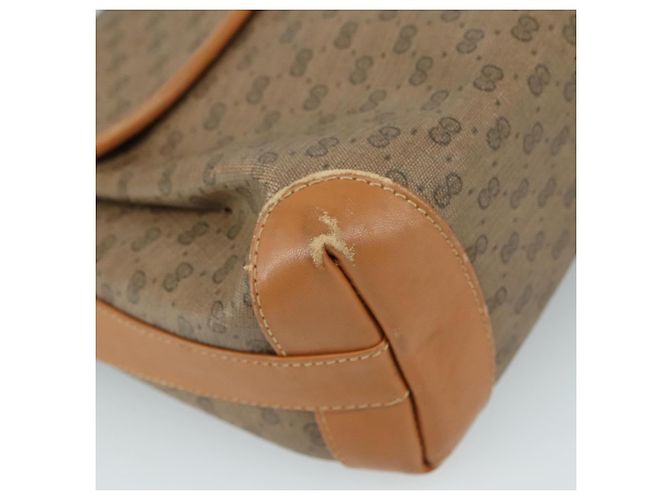 Gucci Borsa a spalla Micro GG Supreme in PVC Beige Oro Auth ep7034 D'oro - vista 16