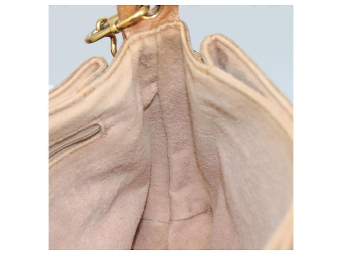 Gucci Borsa a spalla Micro GG Supreme in PVC Beige Oro Auth ep7034 D'oro - vista 20