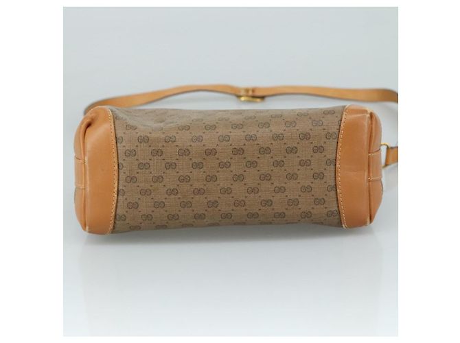 Gucci Borsa a spalla Micro GG Supreme in PVC Beige Oro Auth ep7034 D'oro - vista 5