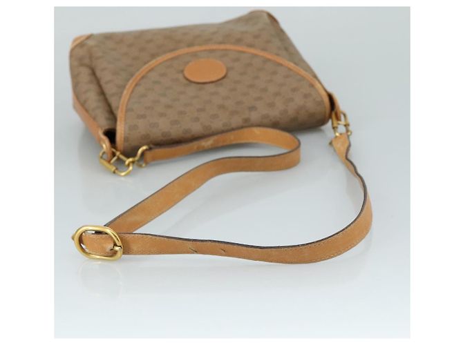 Gucci Borsa a spalla Micro GG Supreme in PVC Beige Oro Auth ep7034 D'oro - vista 7