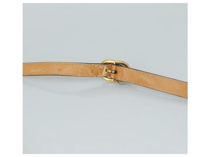 Gucci Borsa a spalla Micro GG Supreme in PVC Beige Oro Auth ep7034 D'oro - vista 8