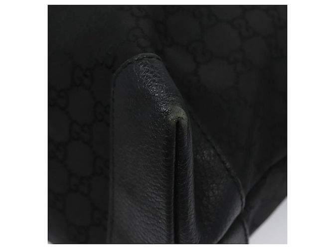 GUCCI GG Canvas Tote Bag Outlet Schwarz Silber 180449 Auth ep7007 - Ansicht 15