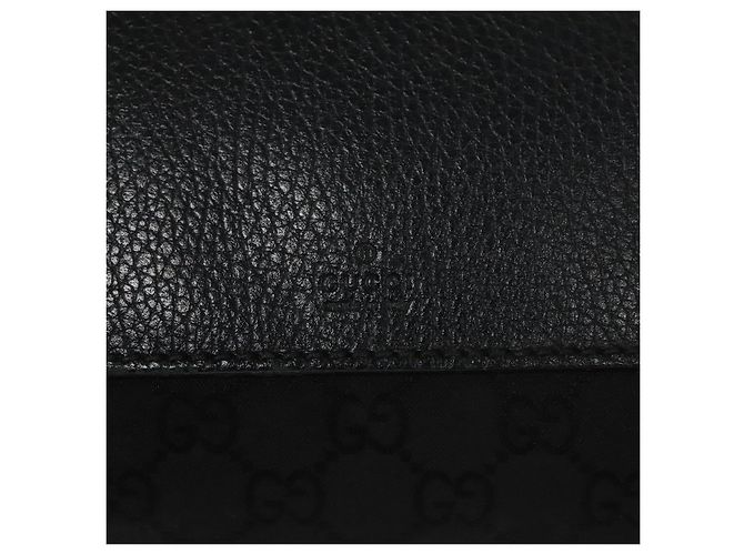 GUCCI GG Canvas Tote Bag Outlet Schwarz Silber 180449 Auth ep7007 - Ansicht 18