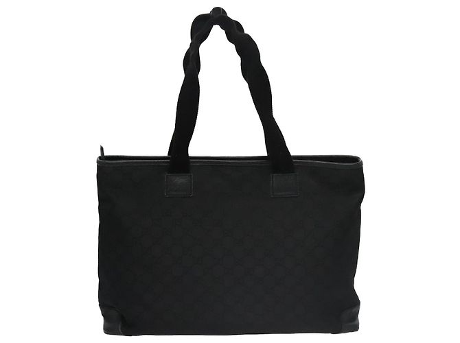 GUCCI GG Canvas Tote Bag Outlet Schwarz Silber 180449 Auth ep7007 - Ansicht 2