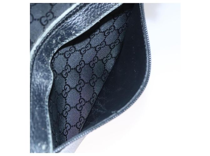 GUCCI GG Canvas Tote Bag Outlet Schwarz Silber 180449 Auth ep7007 - Ansicht 23