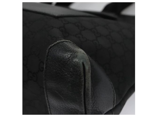 GUCCI GG Canvas Tote Bag Outlet Schwarz Silber 180449 Auth ep7007 - Ansicht 9